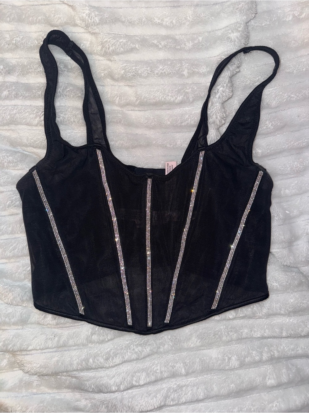 Victorias Secret Rhinestone Corset Top